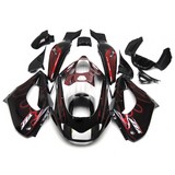 0462 Fairing Yamaha Yzf1000R Thunderace 1997 - 2007 Black Red Flames Kit